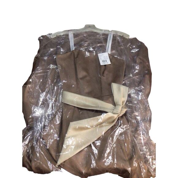 David’s Bridal Pick Up Strapless Formal Prom Satin Dress Bridesmaid Size 2 - Picture 4 of 5